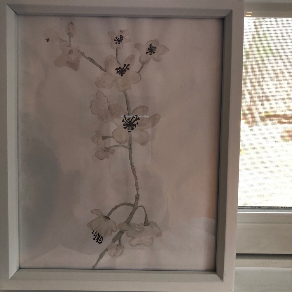 room decor flower painting